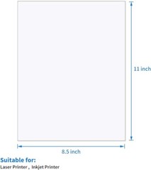 Versatile 8-1/2″ x 11″ Self-Adhesive White Labels – 500 Sheets for Easy Printing