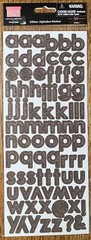 MLS My Little Shoe Box Glitter Toffee ALPHABET Alpha Letters SCRAPBOOK STICKERS