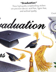 Stickers Graduation Theme Scrapbooking Paper Crafts Lot of 5 Various Brands