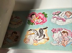 1962 vintage 36 BABY SEALS stickers EUREKA Full Booklet Scranton PA