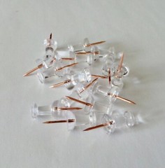 700 Rose Gold thumb tacks, Push pin, Office School Decor, Bulletin Cork Memory