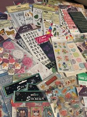 Vintage Stickers Lot Sealed Over 150 Packs Sticko Jolees Stickabikities Hallmark