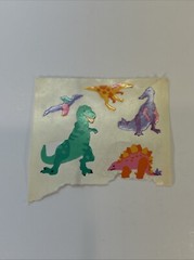 Vintage Mrs Grossman 1993 Dinosaur Stickers Set Of 6 Sheets As Shown