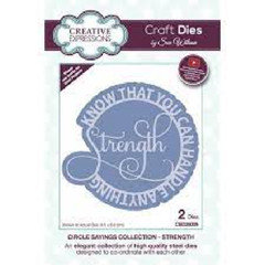 Creative Expressions Metal Cutting Die CIRCLE SAYINGS COLLECTION – STRENGTH