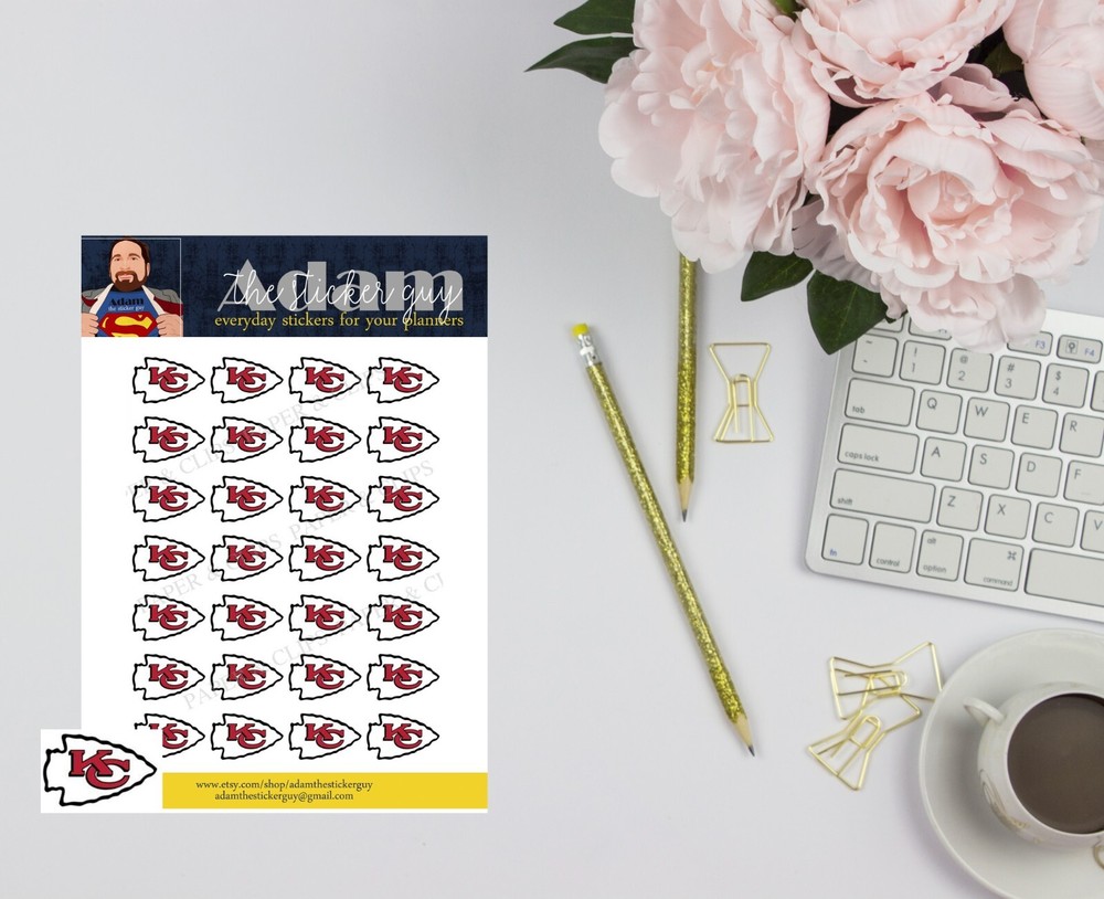 Kansas City Chiefs Planner Stickers