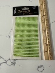 Triveni Craft 837PCS 3MM Adhesive Diamante Lt Green Rhinestones Scrapbooking Art
