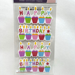 Sticko Birthday Cakes Stickers Scrapbooking Cards Junk Journaling Collage