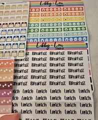 Bullet Journaling Stickers Notes Planner Lot 18 Sheets