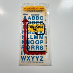 Visucom Inc Rub-on Dry Transfer Letters NEW Helvetica BLUE 1/2 .5″ Art Letraset