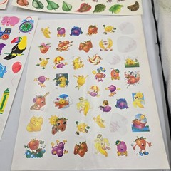 Vintage Highlights For Children Stickers Smileys Nature Fruity Animals