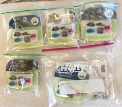 5 Diff Sets of Decorative Cat & Flower Themed Brads-Assorted Brands -You Choose