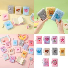 Plush Mini Notebook Soft Cover Pocket Notepad Friendly Paper For Students Secret