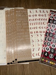 Huge Lot Scrapbooking Letters And Numbers Bo Bunny Me And My Big Ideas 80 Pages
