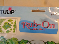 Tulip Rub-On Transfer “Grapes” For Wood Metal Tin Glass Paper Ceramic & More
