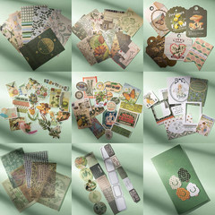 Aesthetic Scrapbook Kit, Junk Journal Scrapbooking Supplies, Vintage Journali…