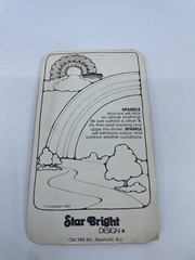 Vintage 1981 Stickers Car Sparkle Stick-Ons NOS 1980s Stickers