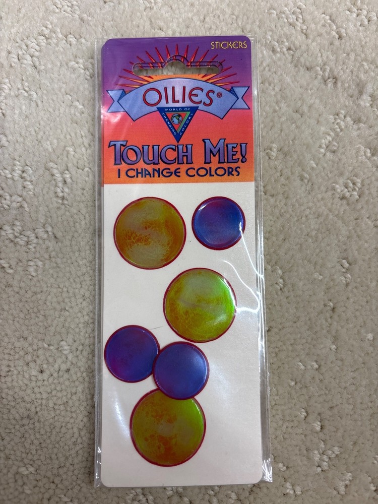 vintage oilies liquid crystal stickers – circles
