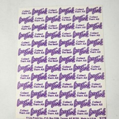 Vintage Lisa Frank Sticker Sheet White Dog on Pillow S270 1990s 4.5×6″