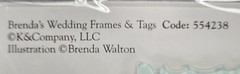 K & Company Brenda Walton Wedding Stickers Frames & Tags Dimensional Pastels