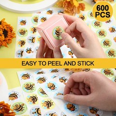 1000 Pcs Bumble Bee Stickers for Kids School Classroom Reward DIY Crafts