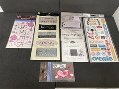 K&C Marcella K & Daisy Hill Recollections Scrapbooking Big Sheet Stickers BLK 69