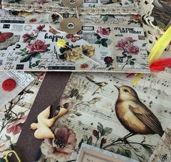 Vintage Bird Ephemera Bundle Junk Journal Kit Cottagecore Nature Scrapbook 69 Pc