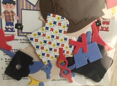 6 PC Paperkins Lawn Mowing Lee, Stamping Station Vacation Kids Die-Cuts ETC! NEW