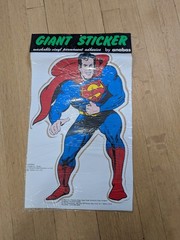 Vintage SUPERMAN Sticker – Factory Sealed – 12”x18”