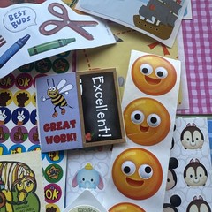 Vintage 80s 90s Y2K Sticker Partials & Singles Various Brands Years As Is Lot C