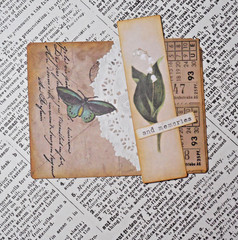 Handmade Embellishments Journal Cards Toppers Clusters Junk Journal Paper Crafts