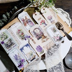 39 pcs Spring Garden Translucent Vellum Matte Surface Paper Sticker Scrapbook