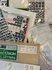 Scrapbooking Stickers / Transfers / Stencils — Alphabet / Letters Assorted Lot