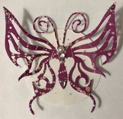 LARGE BUTTERFLY Pre-Made Die-Cuts (3pc)Victorian•Rhinestone•Filagree •Garden•Bug