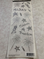 MISS ELIZABETH’S STICKERS GILDED VELUM FIREWORKS VELLUM FIREWORKS 4TH OF JULY