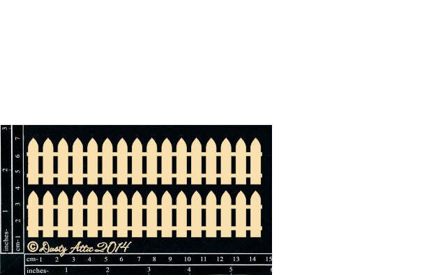 Dusty Attic Chipboard 3×6 – Picket Fence Small, DA05572