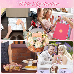 Leelosp 2280 Pcs Pink Thank You Cards and Stickers Small Business Wedding Handma