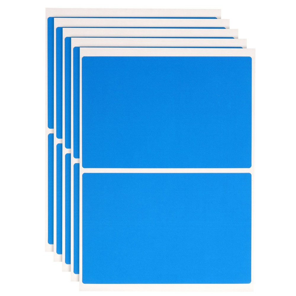 120 Sheet Blue Label Stickers 3 x 2 Inch Rectangle Coding Labels for Office