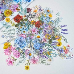 Floral Stickers for Scrapbooking Junk Journaling and DIY Planner Art Projects