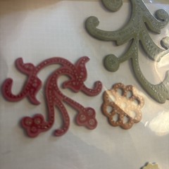 Studio 112 Adhesive Chipboard Stickers Scrolls Flowers Swirls