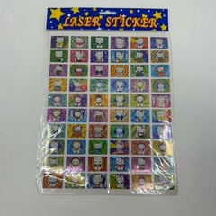 Laser Stickers Lot Of 8 – Hello Kitty (4), Barbie, Birds, Traffic Signs, Cats