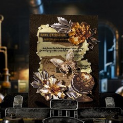 Moriquill 120PCS Steampunk Vintage Stickers – Die-Cut Metal Collection