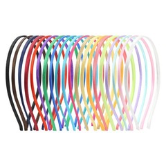Lawie 20 Pack Colorful Plain Blank Cloth Satin Fabric Covered Slim Thin Hard …