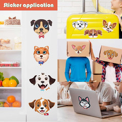 48 Sheets Dog Stickers,Make a Face Stickers for Kids, Make Your Own Dog Sticker,