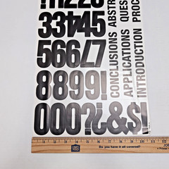 ArtSkills Alphabet And Number Stickers Black