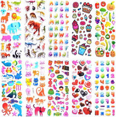 Stickers for Kids 1000+, 3D Puffy Stickers for Kids Toddlers 40 Different