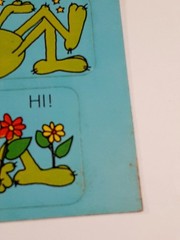vintage 80’s Gibson frogs sticker sheet *damaged*