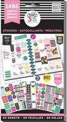 Vibrant Sticker Value Pack for Happy Planner – 30 Sheets, 1486 Unique Stickers