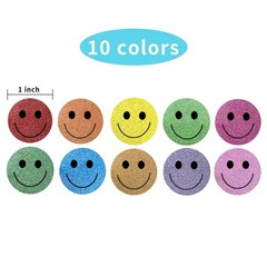 1 Inch Shiny Happy Face Stickers Circle Dots Labels Reward Stickers Teachers …