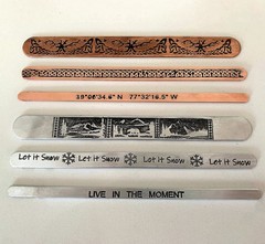 Bracelet Stamping Kit – Aluminum & Copper Blanks w/Bending Bar for Jewelry St…