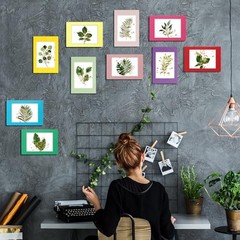 150 Pcs Paper Picture Frames 4×6 Bulk Colorful Cardboard Easel Stand DIY Craft